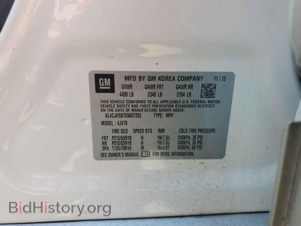 2014 BUICK ENCORE - VIN: KL4CJHSB7EB607252 - Photo 13