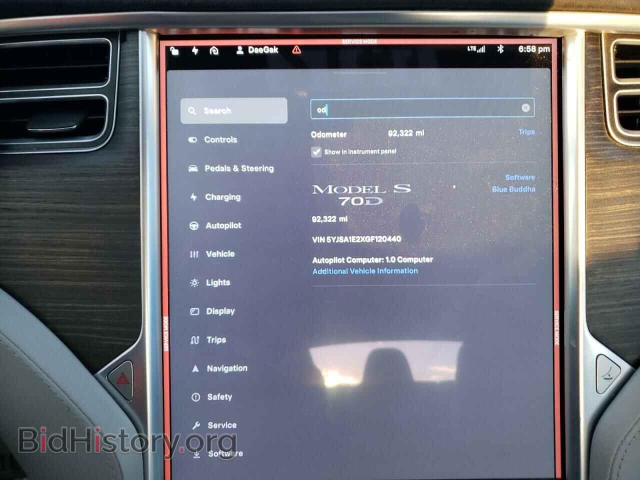 2016 TESLA MODEL S - VIN: 5YJSA1E2XGF120440 - Фото 9