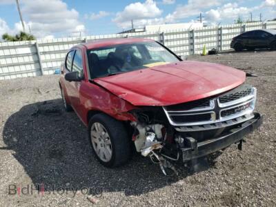 2014 Dodge AVENGER Avenger SE, красный — VIN 1C3CDZAB9EN126054, Copart