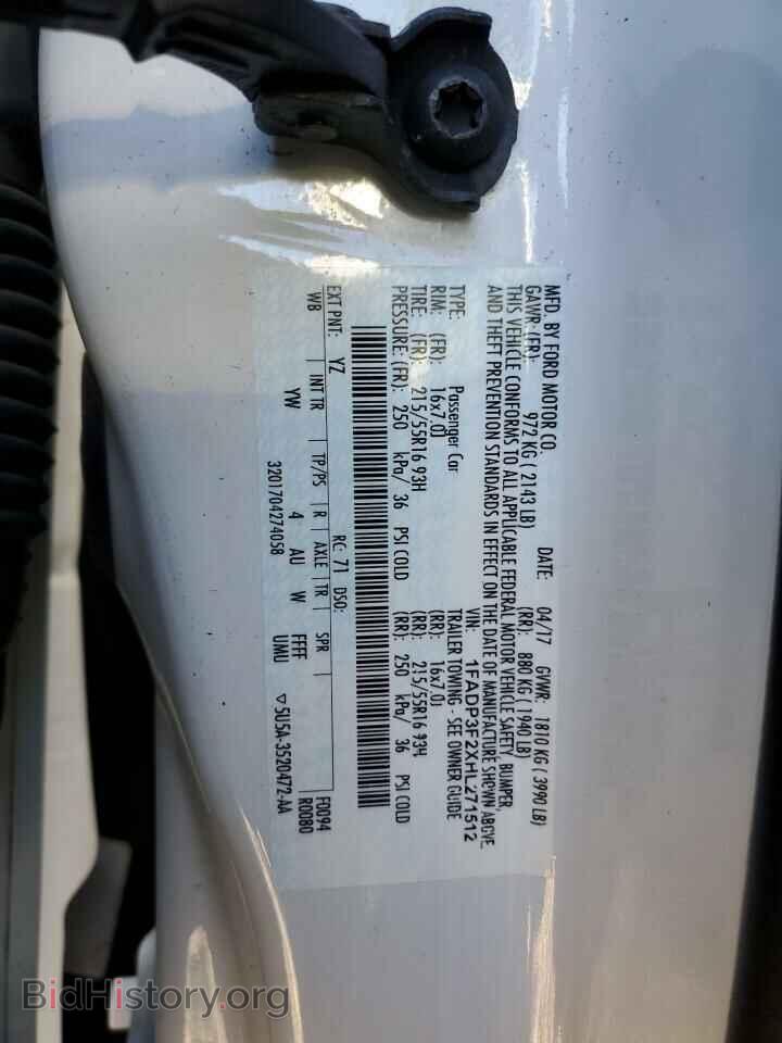 2017 FORD FOCUS - VIN: 1FADP3F2XHL271512 - Фото 12
