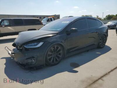 2022 Tesla MODEL X, black — VIN 7SAXCBE68NF341446, Copart
