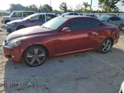 2012 Lexus IS 350, red — VIN JTHFE2C20C2508285, Copart