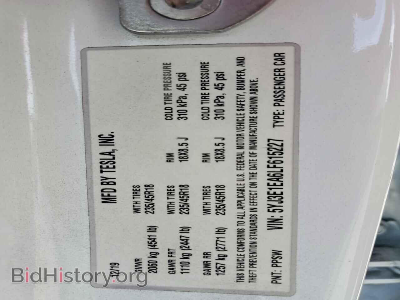 2020 TESLA MODEL 3 - VIN: 5YJ3E1EA6LF615227 - Photo 13