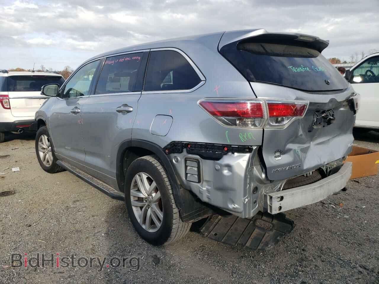 2014 TOYOTA HIGHLANDER - VIN: 5TDBKRFHXES060151 - Фото 3