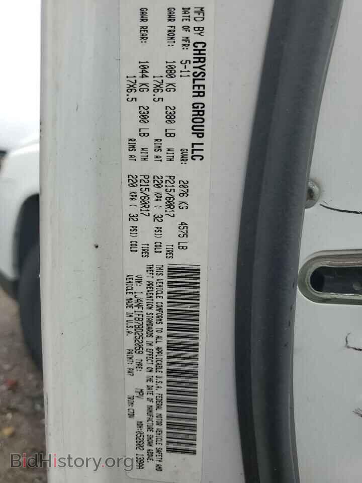 2011 JEEP COMPASS - VIN: 1J4NF1FB7BD252059 - Фото 13