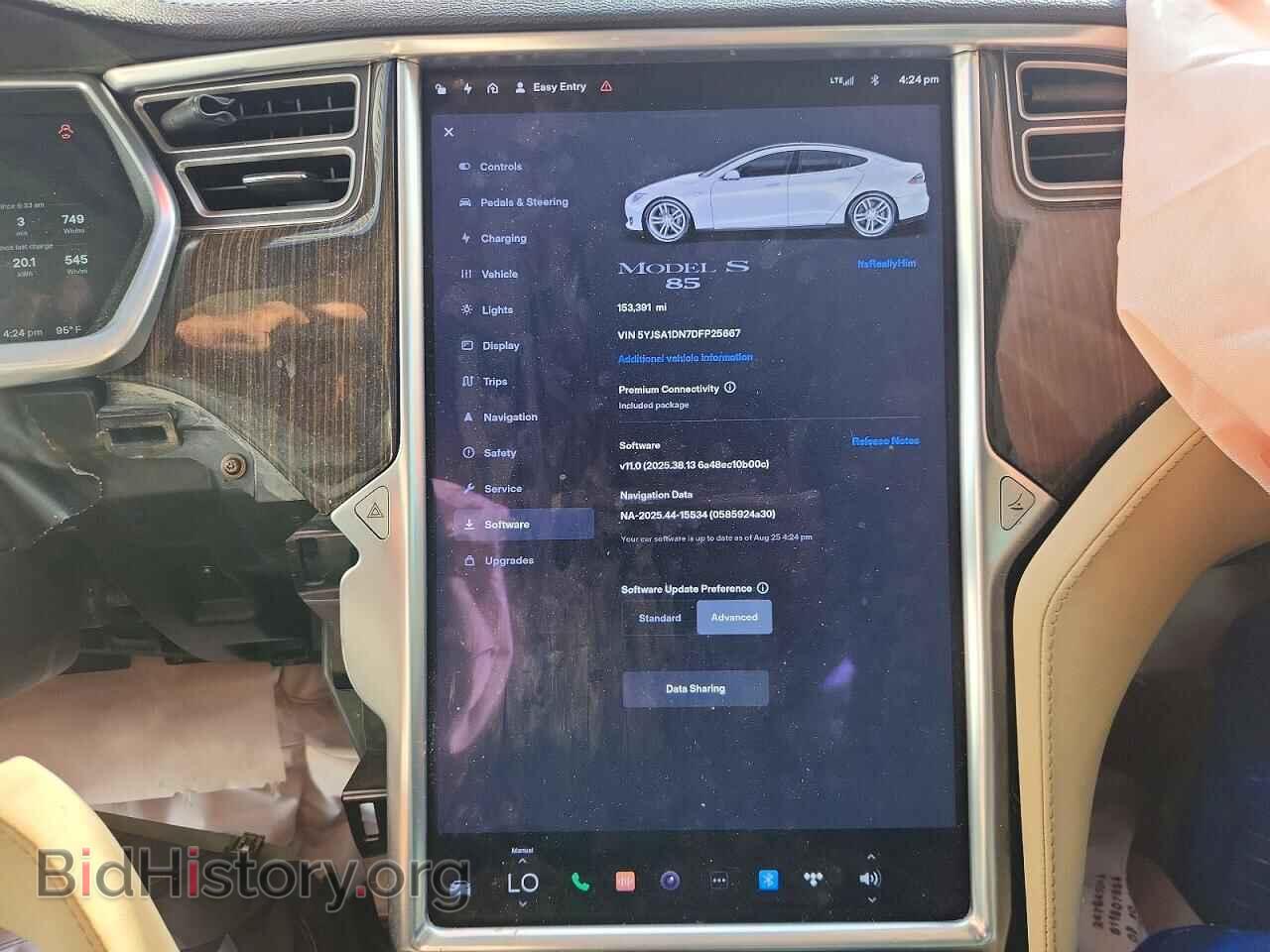 2013 TESLA MODEL S - VIN: 5YJSA1DN7DFP25667 - Photo 9
