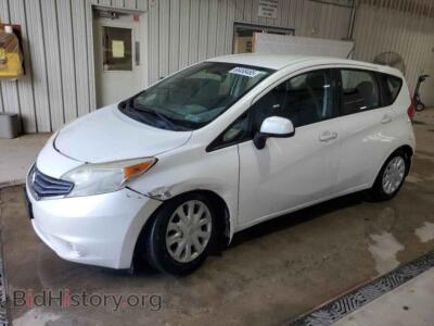 2014 Nissan VERSA S, белый — VIN 3N1CE2CP2EL371306, Copart