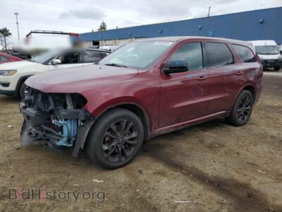 2021 Dodge DURANGO GT, бордовый — VIN 1C4RDHDG7MC694224, Copart