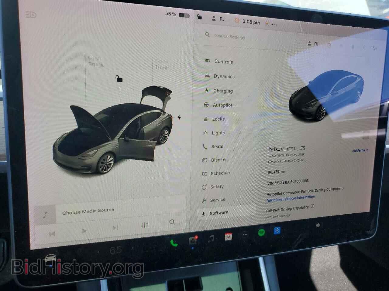 2020 TESLA MODEL 3 - VIN: 5YJ3E1EB6LF638015 - Фото 9