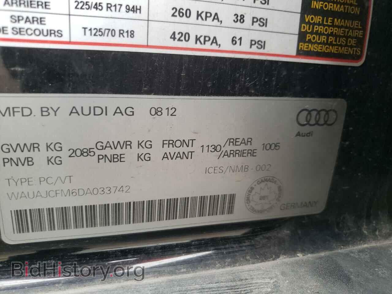 2013 AUDI A3 - VIN: WAUAJCFM6DA033742 - Photo 10