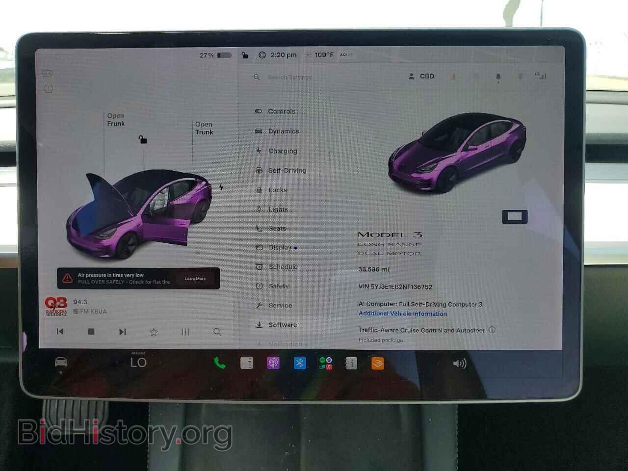 2022 TESLA MODEL 3 - VIN: 5YJ3E1EB2NF136752 - Photo 9