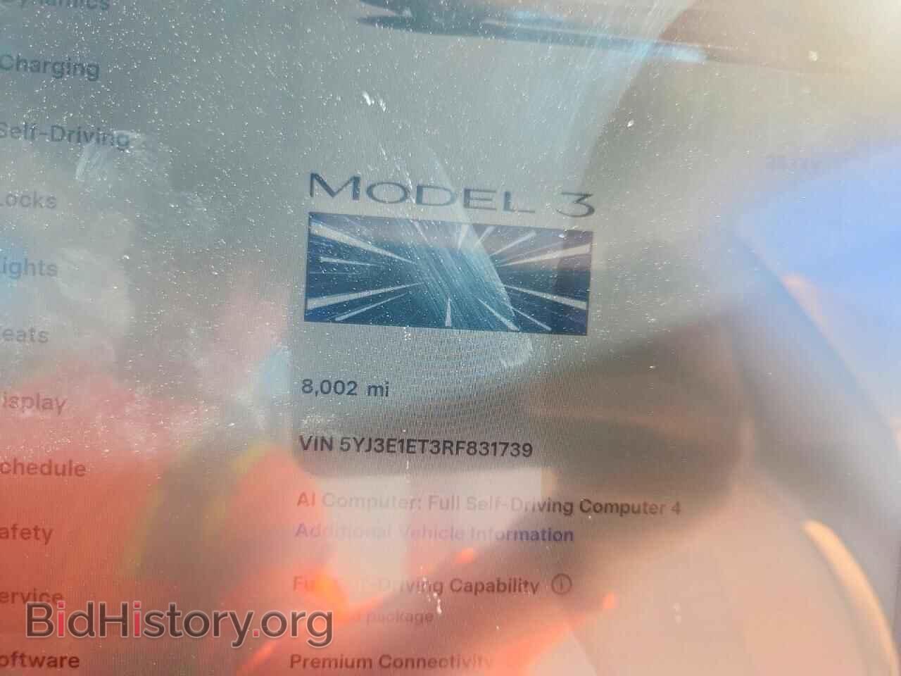 2024 TESLA MODEL 3 - VIN: 5YJ3E1ET3RF831739 - Photo 9