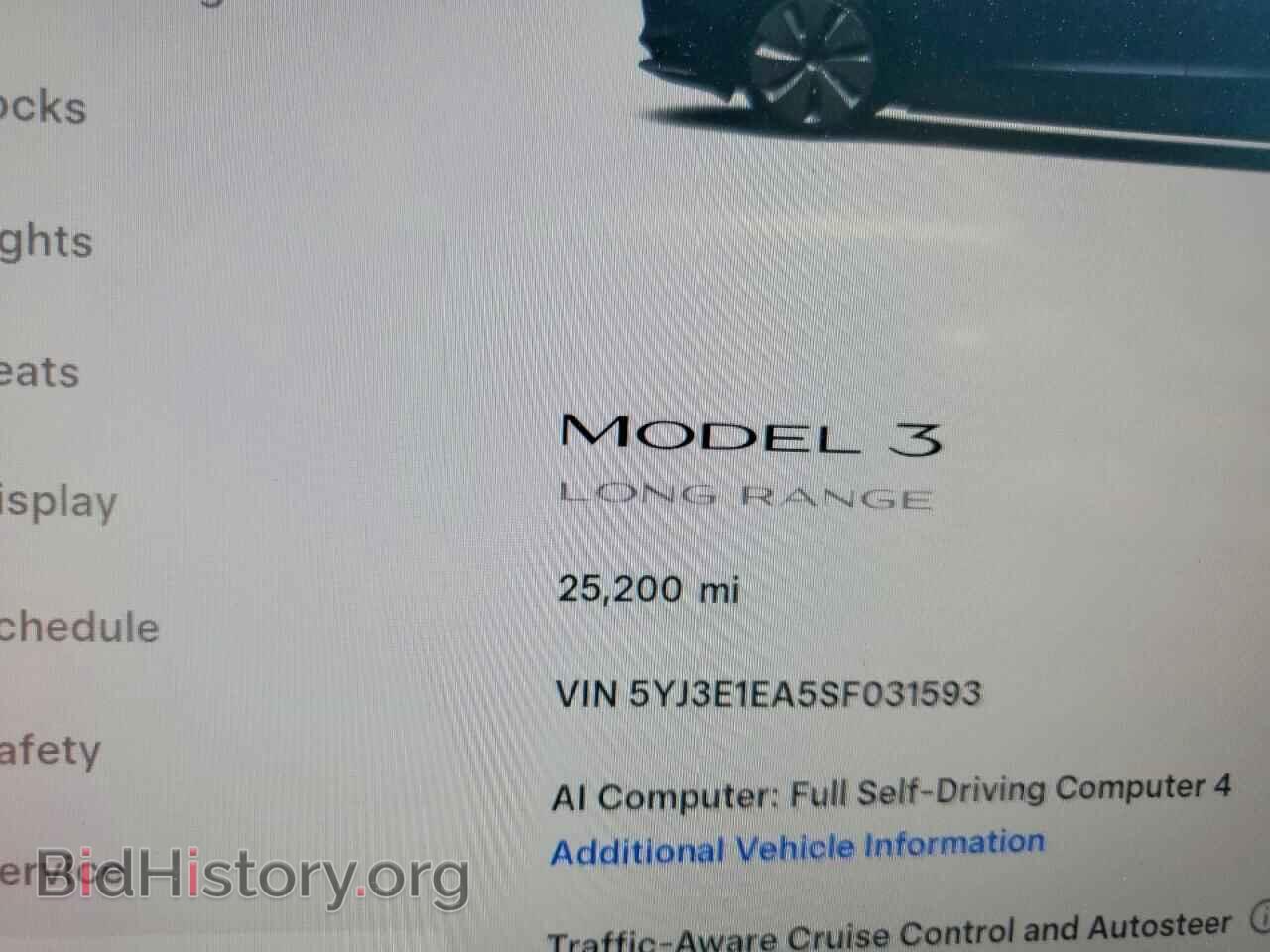 2025 TESLA MODEL 3 - VIN: 5YJ3E1EA5SF031593 - Photo 9