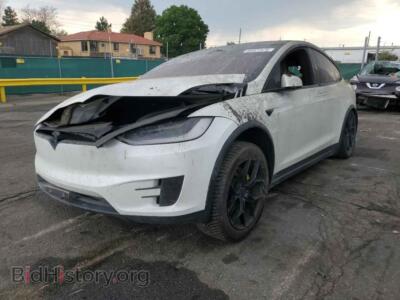 2020 Tesla MODEL X, белый — VIN 5YJXCBE4XLF232043, Copart