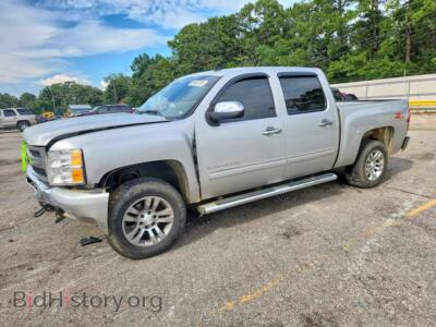 2011 Chevrolet SILVERADO K1500 LT, silver — VIN 3GCPKSE37BG332684, Copart