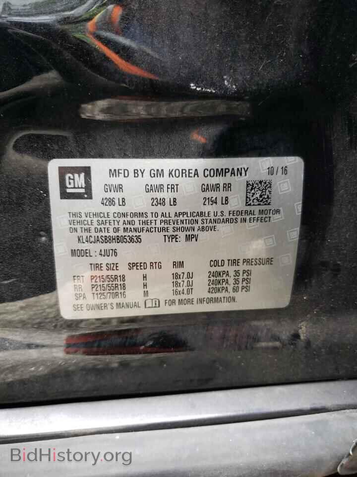 2017 BUICK ENCORE - VIN: KL4CJASB8HB053635 - Photo 13