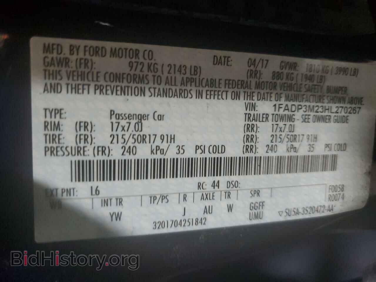 2017 FORD FOCUS - VIN: 1FADP3M23HL270267 - Photo 13