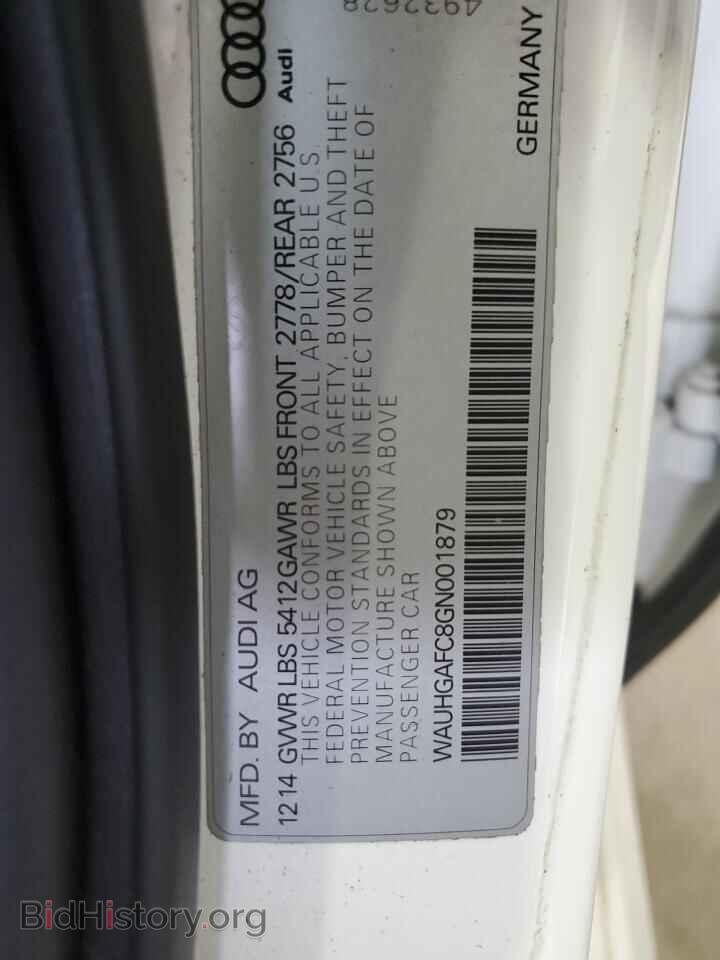 2016 AUDI A6 - VIN: WAUHGAFC8GN001879 - Фото 12