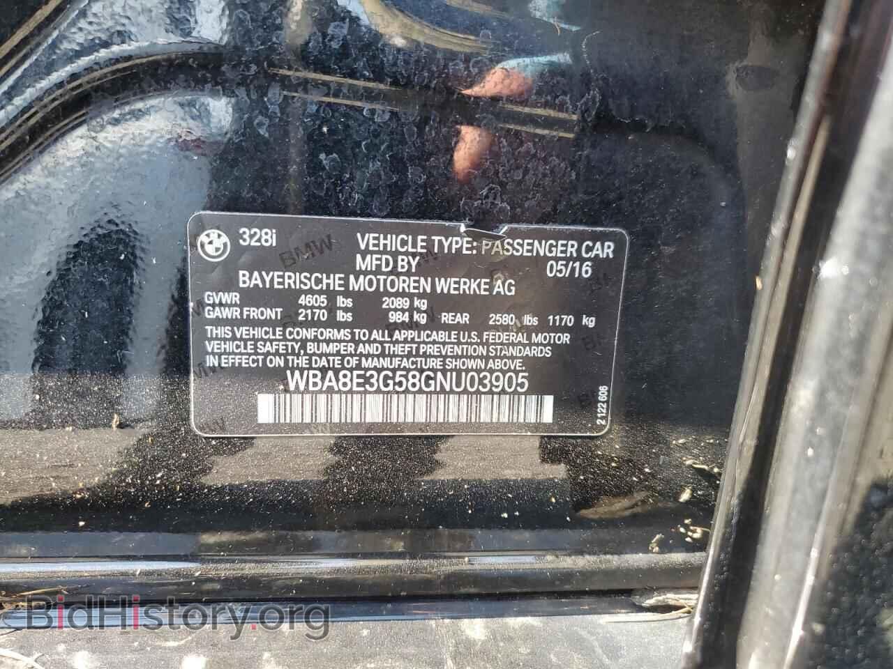 2016 BMW 3 SERIES - VIN: WBA8E3G58GNU03905 - Фото 12