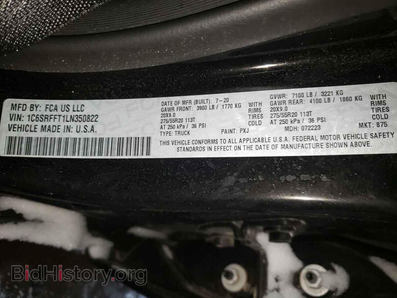 2020 RAM 1500 - VIN: 1C6SRFFT1LN350822 - Фото 10
