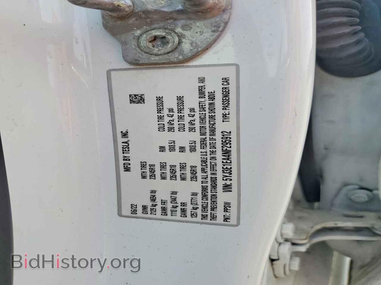 2022 TESLA MODEL 3 - VIN: 5YJ3E1EA4NF295912 - Photo 12