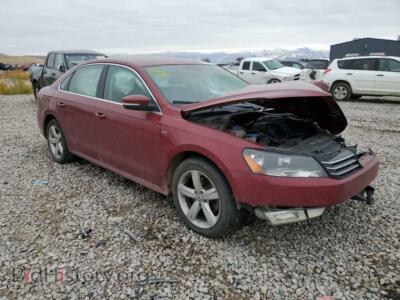 2015 Volkswagen PASSAT Passat S, бордовый — VIN 1VWAS7A38FC122061, Copart