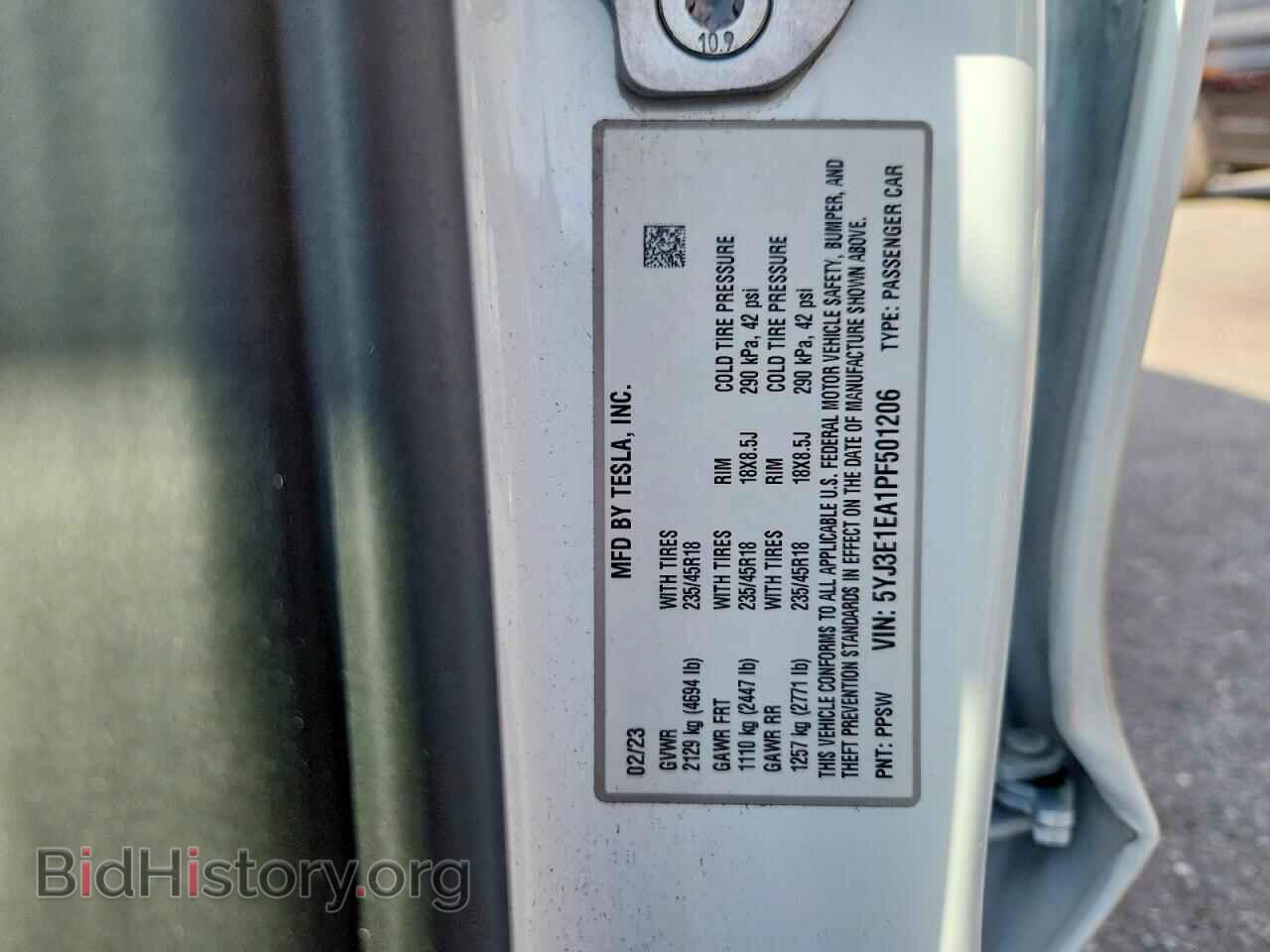 2023 TESLA MODEL 3 - VIN: 5YJ3E1EA1PF501206 - Photo 12