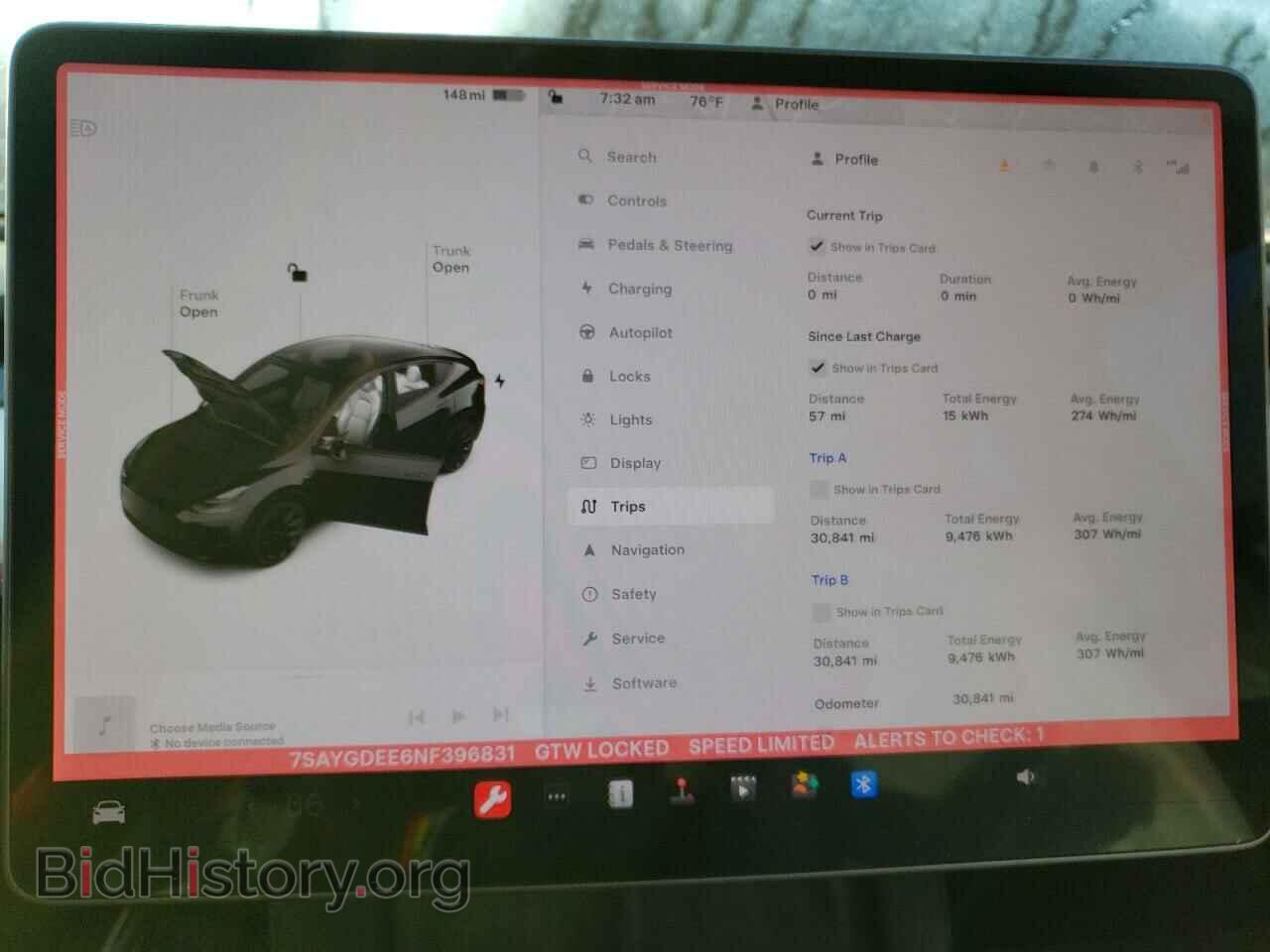 2022 TESLA MODEL Y - VIN: 7SAYGDEE6NF396831 - Фото 9