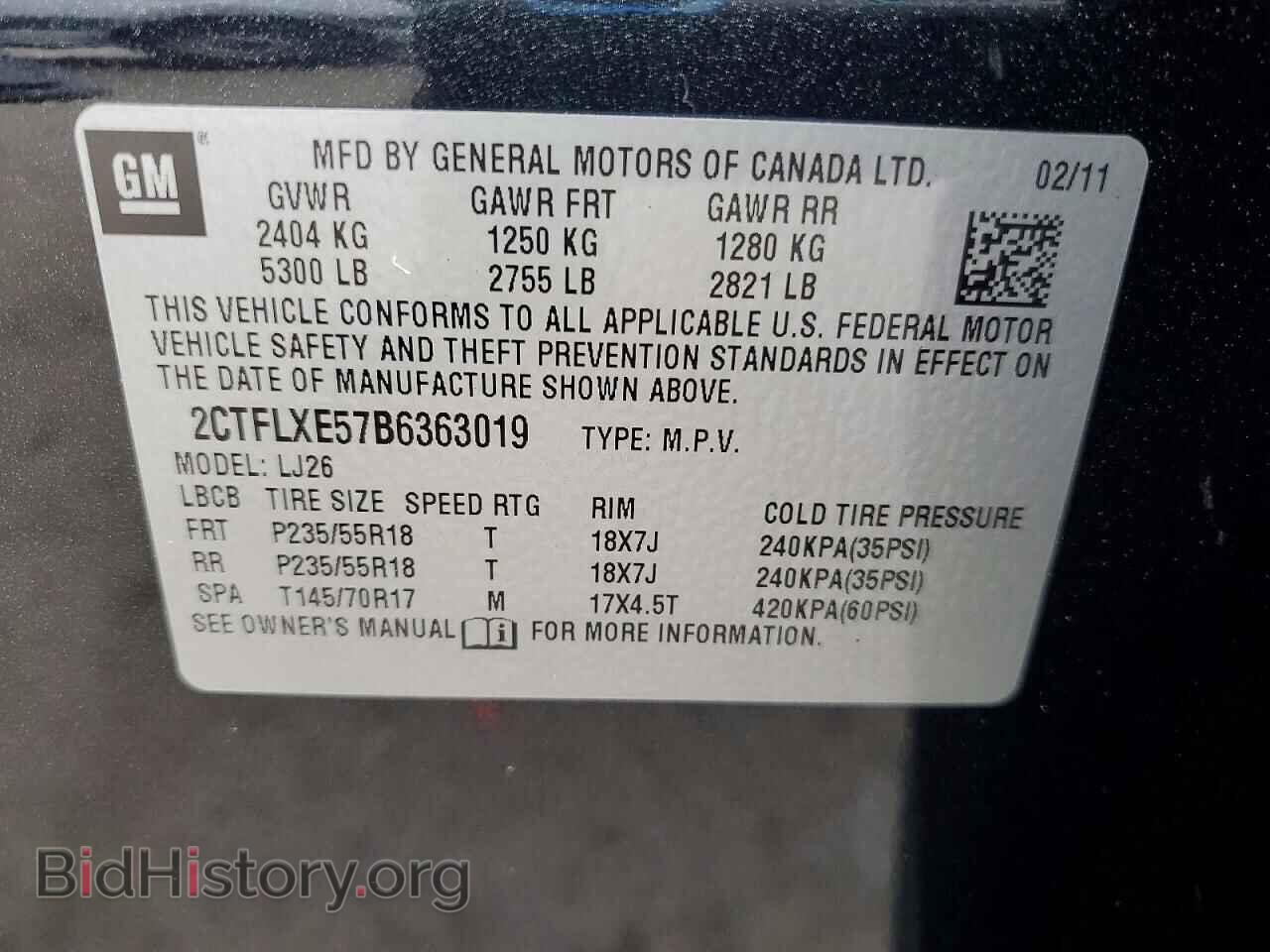 2011 GMC TERRAIN - VIN: 2CTFLXE57B6363019 - Photo 13