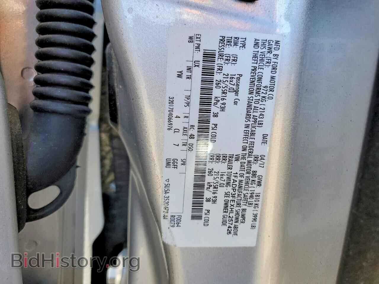 2017 FORD FOCUS - VIN: 1FADP3FEXHL257426 - Photo 12