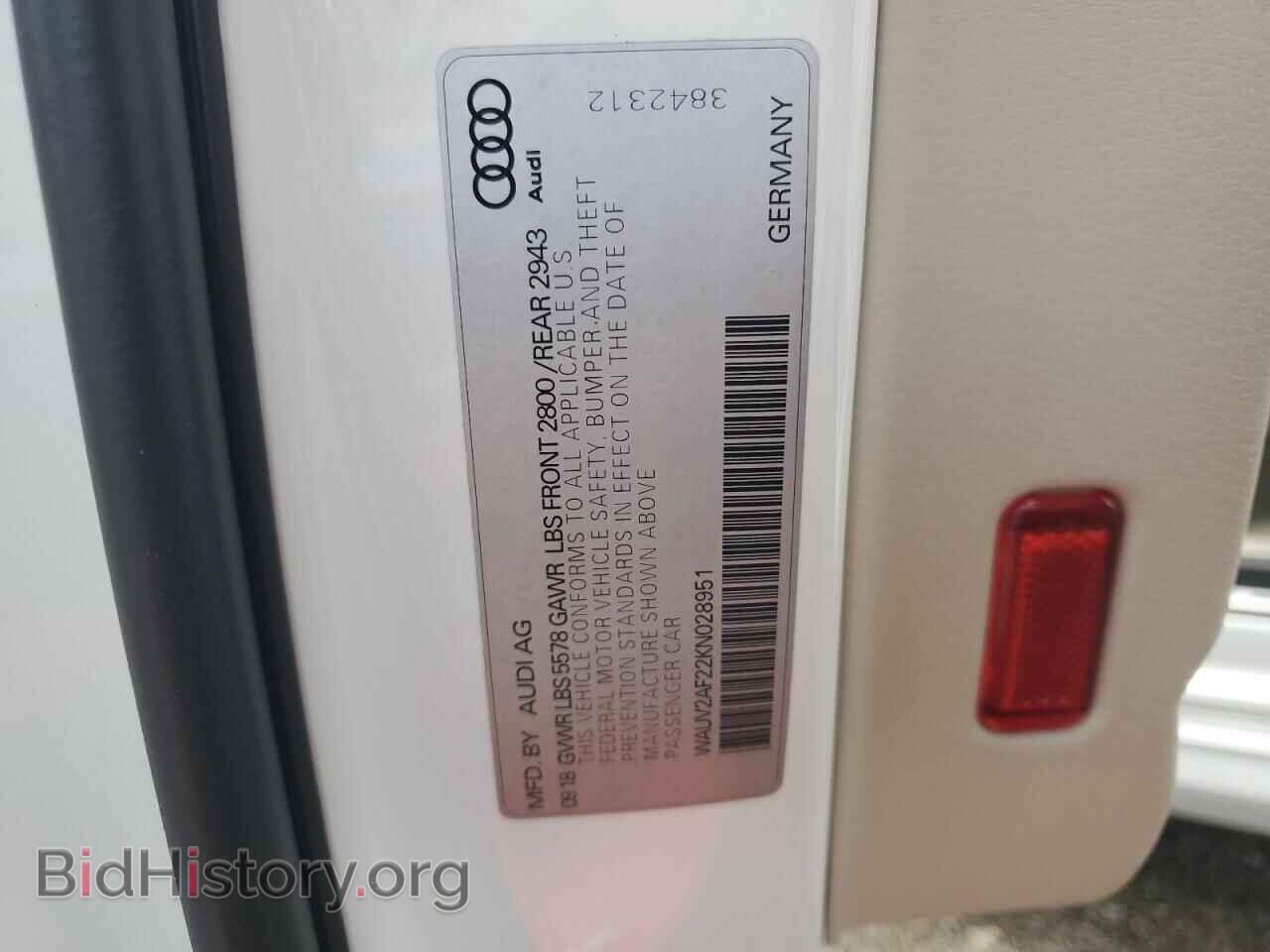 2019 AUDI A7 - VIN: WAUV2AF22KN028951 - Фото 12