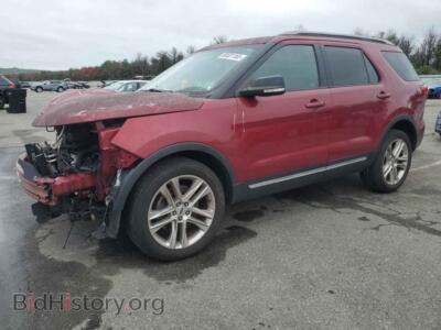 2017 Ford EXPLORER XLT, red — VIN 1FM5K8D83HGA73005, Copart