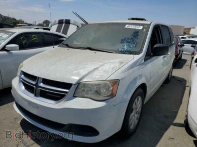 2014 Dodge CARAVAN SE, белый — VIN 2C4RDGBG1ER244509, Copart