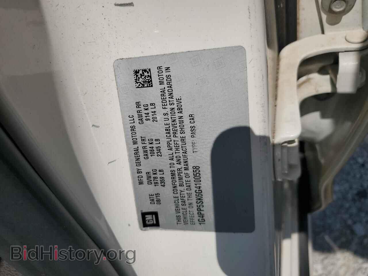 2016 BUICK VERANO - VIN: 1G4PP5SK6G4100558 - Фото 12