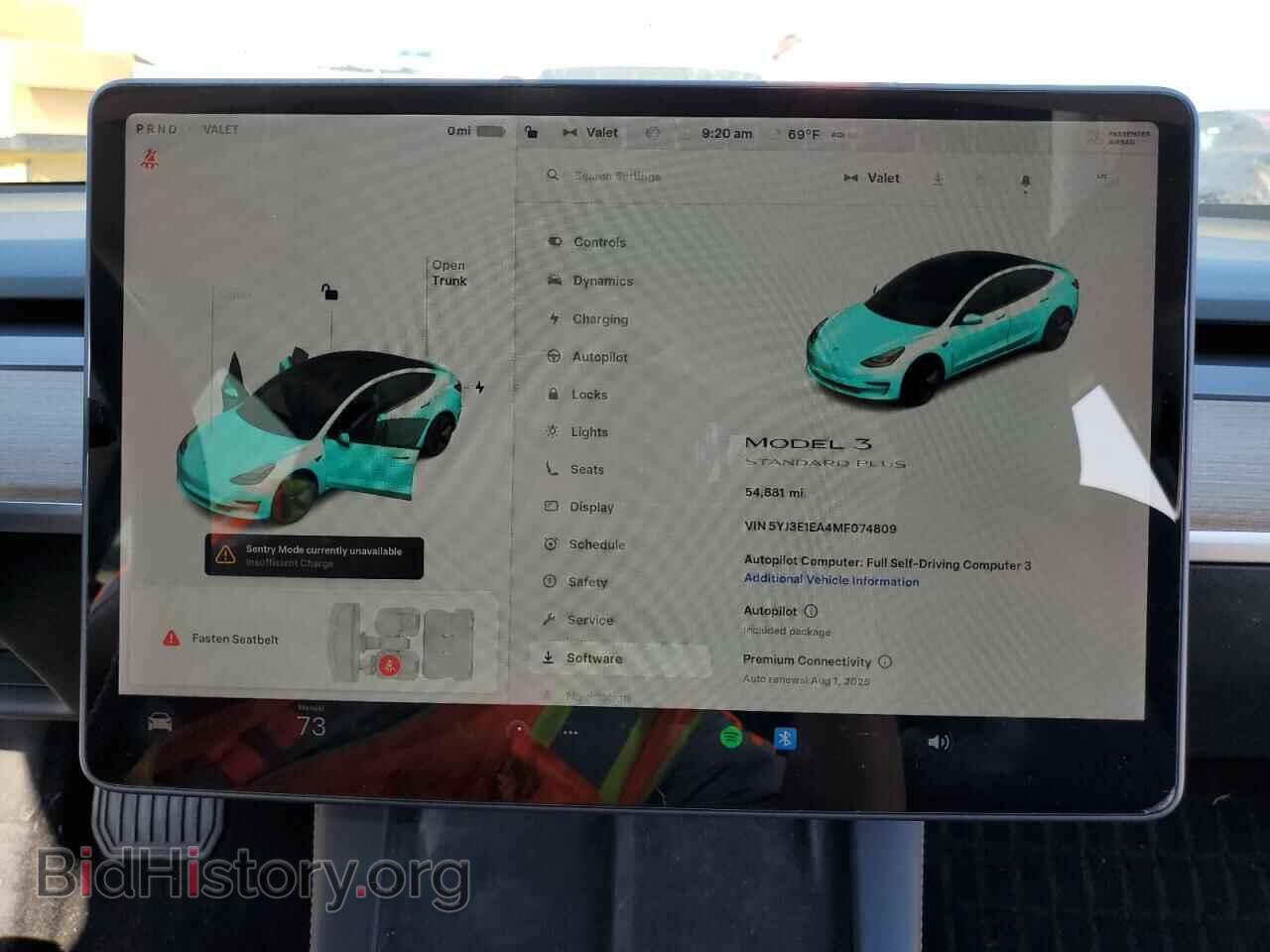 2021 TESLA MODEL 3 - VIN: 5YJ3E1EA4MF074809 - Photo 9
