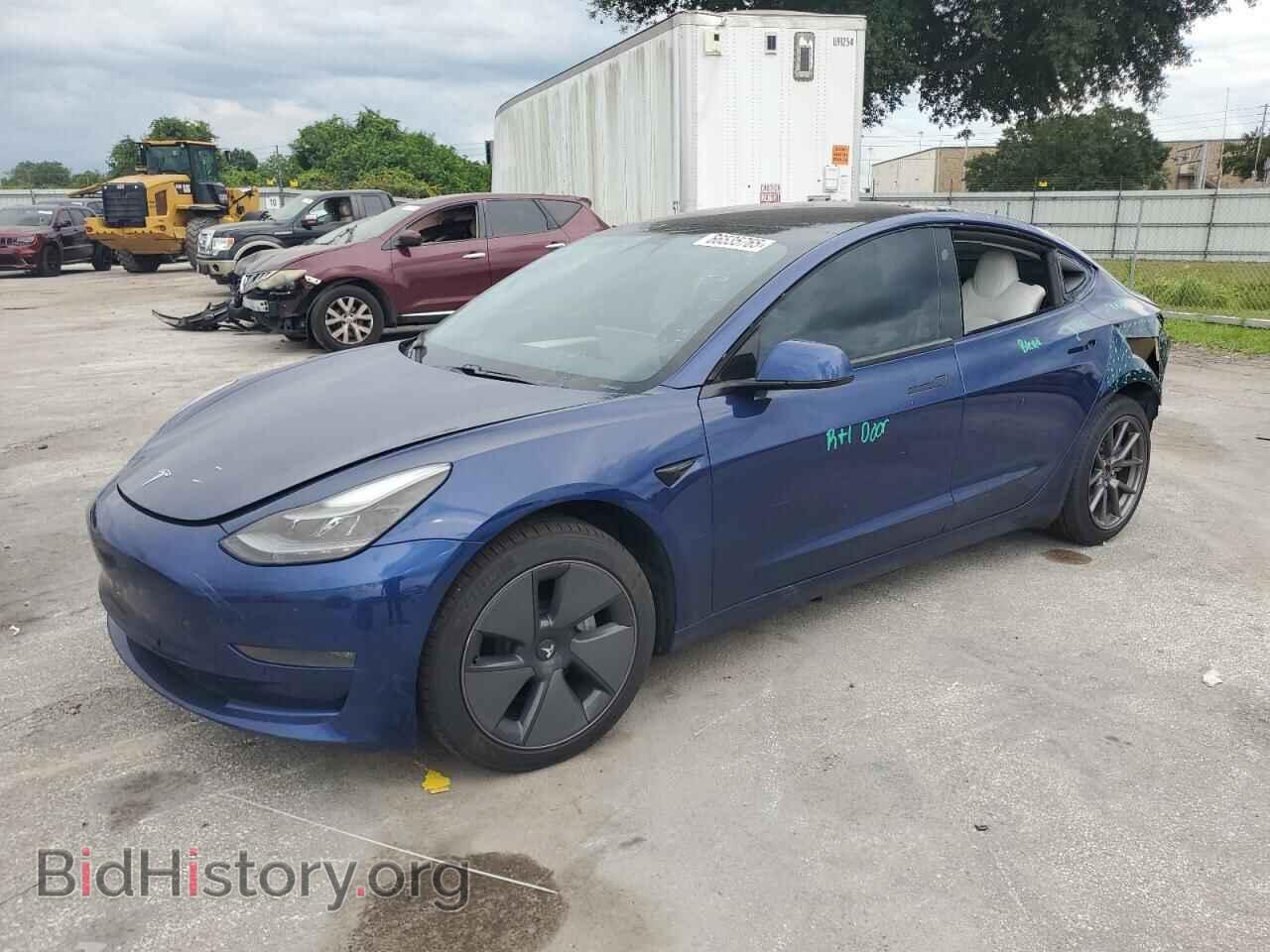 Photo 5YJ3E1EB1MF980599 - TESLA MODEL 3 2021