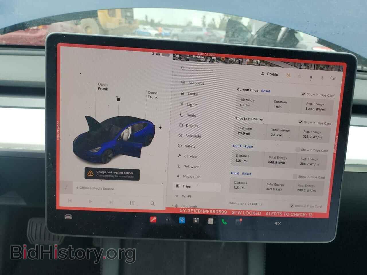 2021 TESLA MODEL 3 - VIN: 5YJ3E1EB1MF980599 - Photo 9