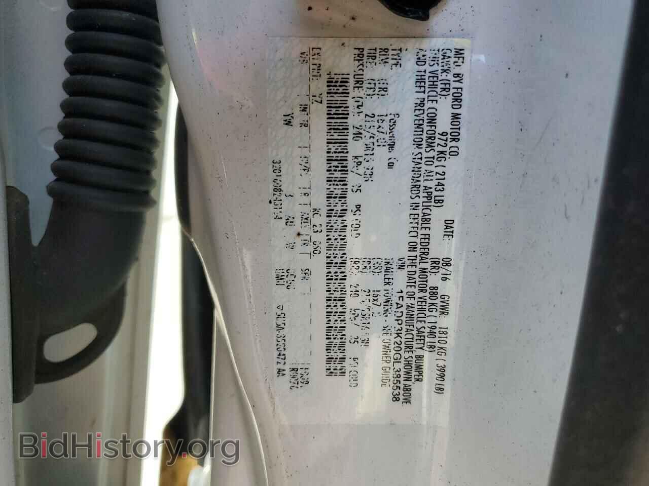 2016 FORD FOCUS - VIN: 1FADP3K20GL385538 - Фото 12