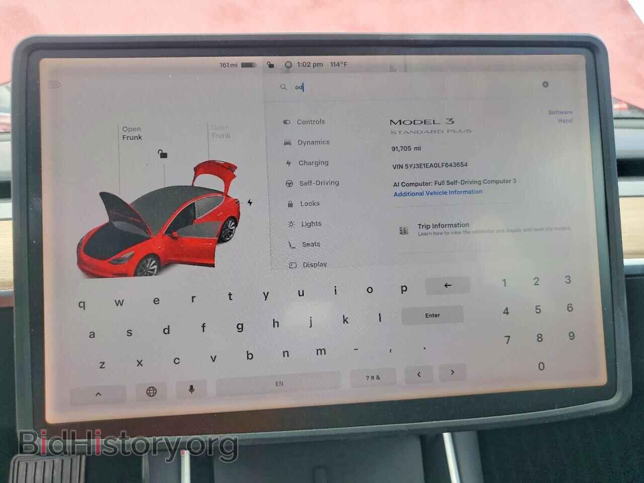 2020 TESLA MODEL 3 - VIN: 5YJ3E1EA0LF643654 - Photo 9