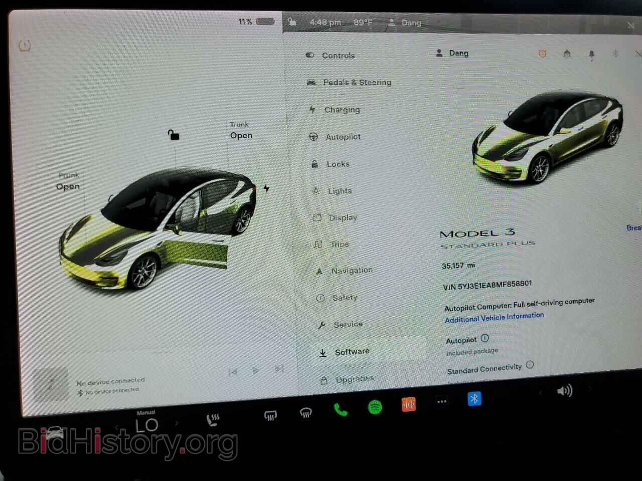 2021 TESLA MODEL 3 - VIN: 5YJ3E1EA8MF858801 - Фото 9
