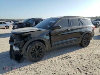 2022 Ford EXPLORER XLT, black — VIN 1FMSK7DH4NGB41000, Copart