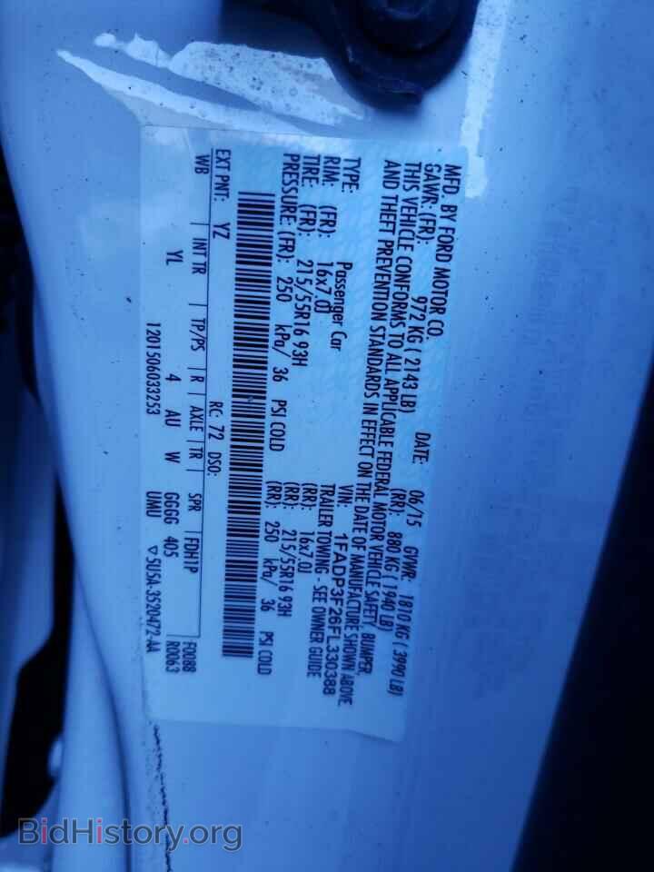 2015 FORD FOCUS - VIN: 1FADP3F26FL330388 - Фото 10
