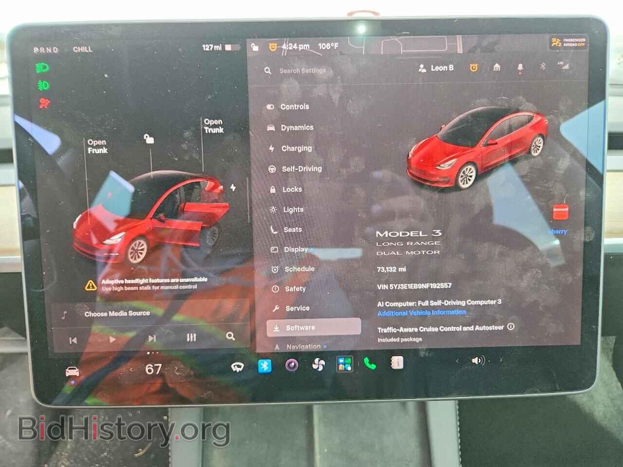 2022 TESLA MODEL 3 - VIN: 5YJ3E1EB9NF192557 - Photo 9