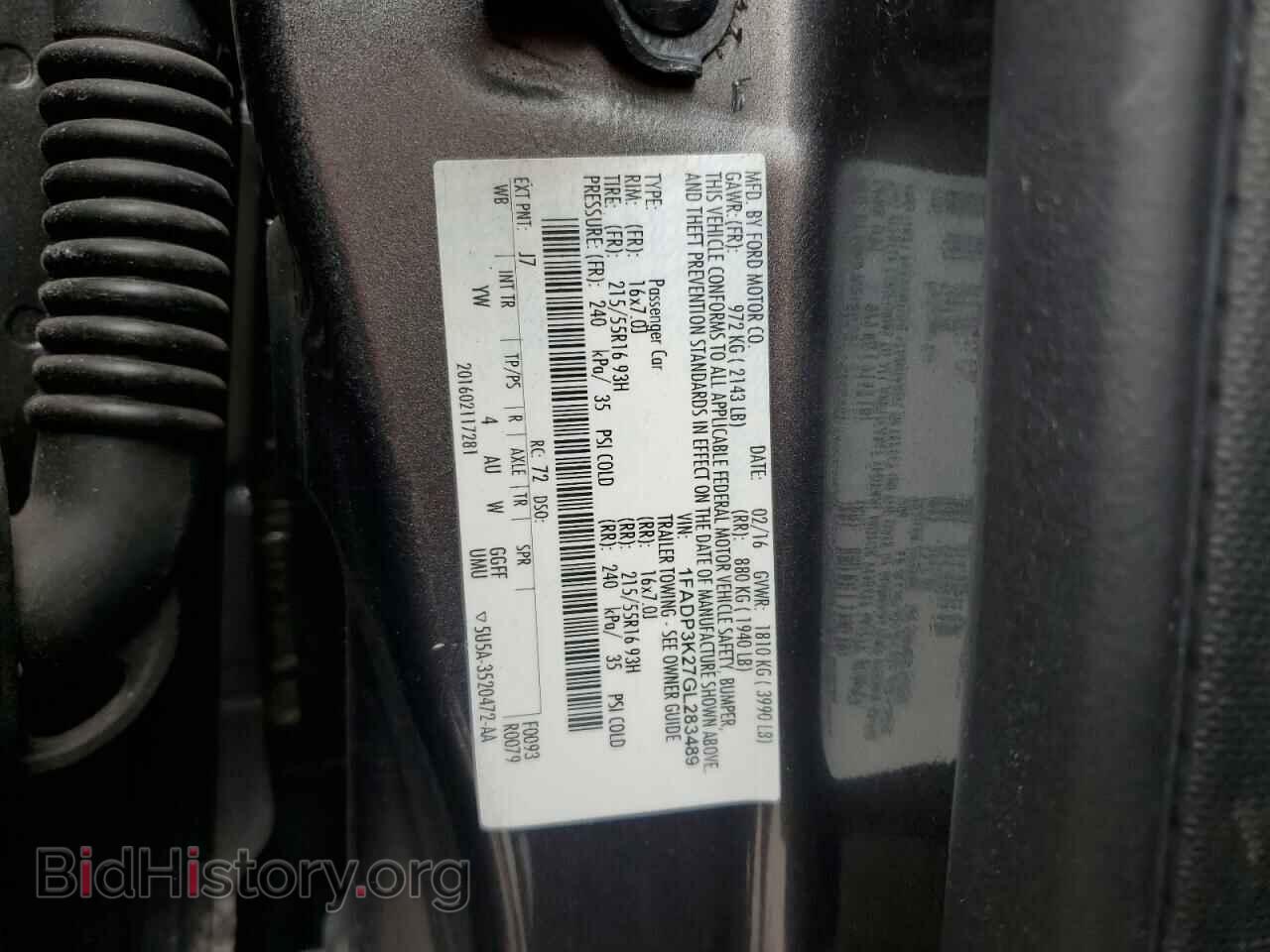 2016 FORD FOCUS - VIN: 1FADP3K27GL283489 - Photo 13