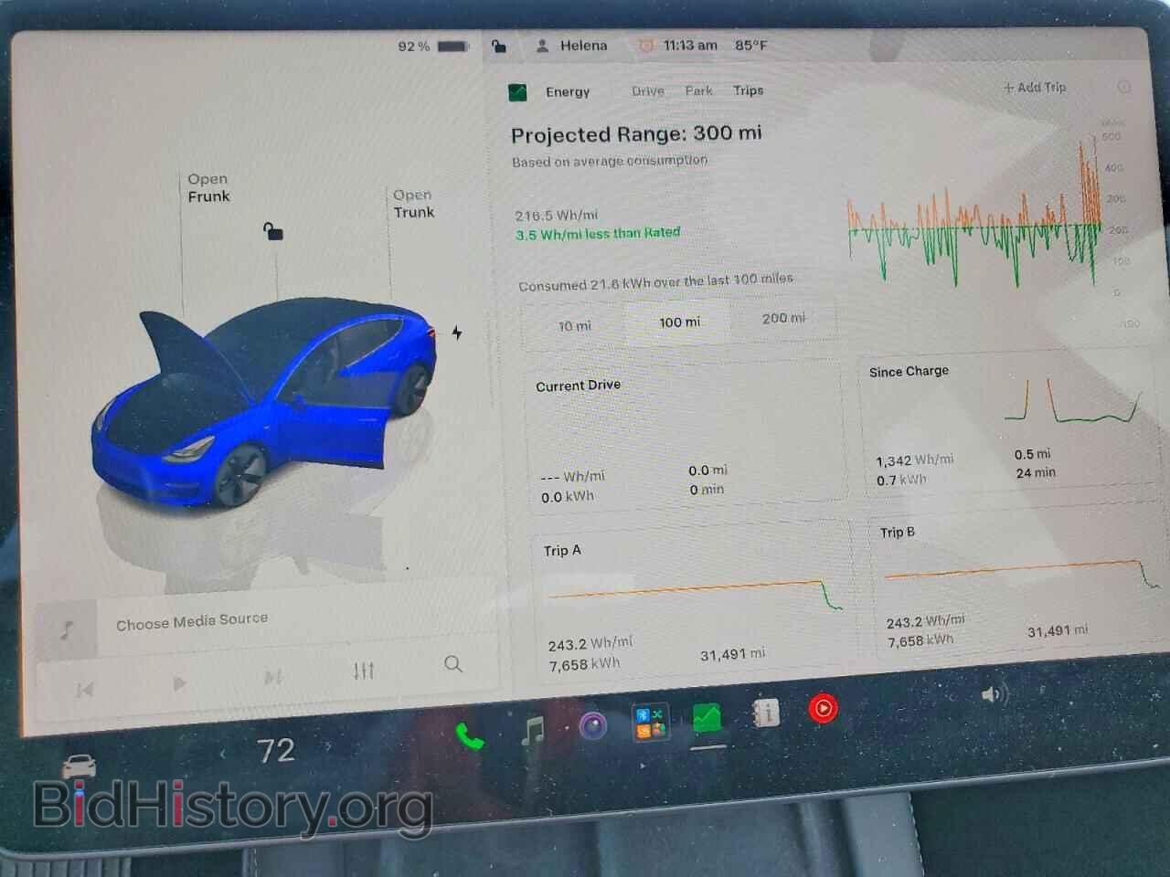 2022 TESLA MODEL 3 - VIN: 5YJ3E1EB7NF314266 - Photo 9