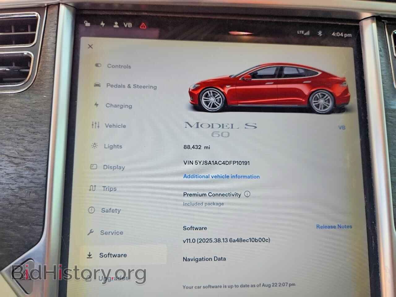 2013 TESLA MODEL S - VIN: 5YJSA1AC4DFP10191 - Photo 9