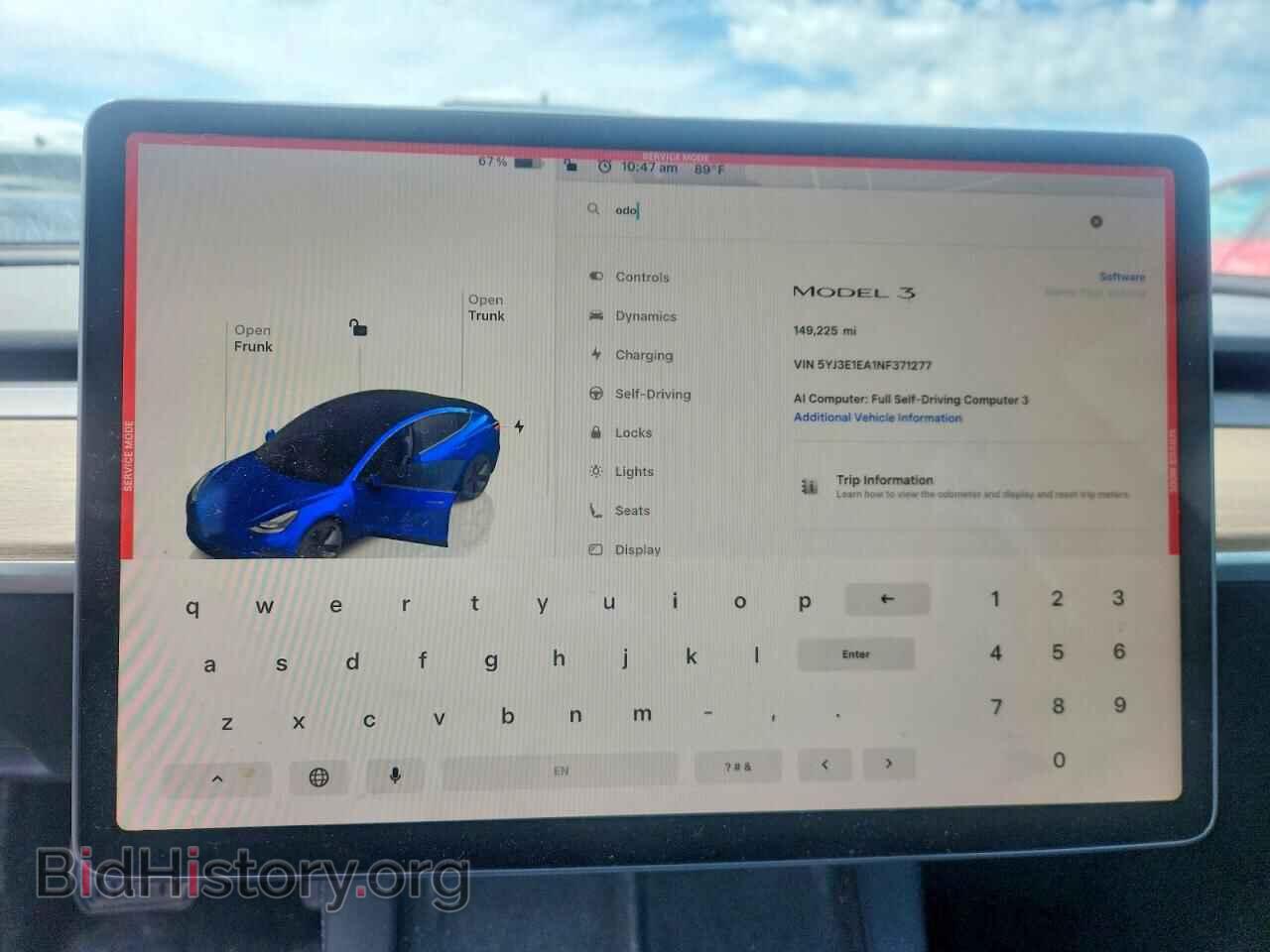 2022 TESLA MODEL 3 - VIN: 5YJ3E1EA1NF371277 - Photo 9