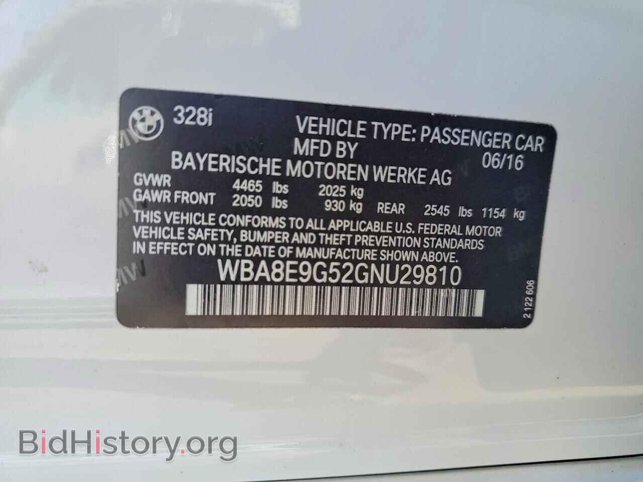 2016 BMW 3 SERIES - VIN: WBA8E9G52GNU29810 - Фото 12