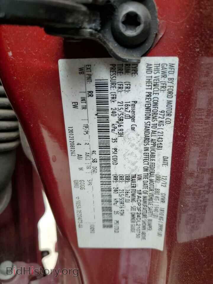 2013 FORD FOCUS - VIN: 1FADP3F24DL210750 - Фото 12
