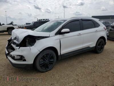 2019 Ford EDGE SEL, белый — VIN 2FMPK4J98KBB15522, Copart